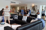 Visitors touring a Real Estate open house